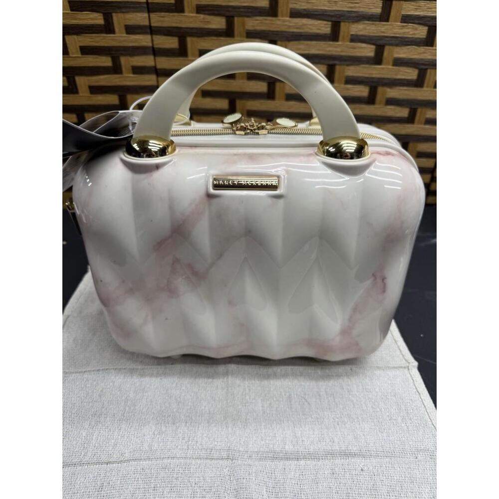 Marcy Mckenna The Essentials Milan Beauty Case Pink Gold Hard Case NWT
